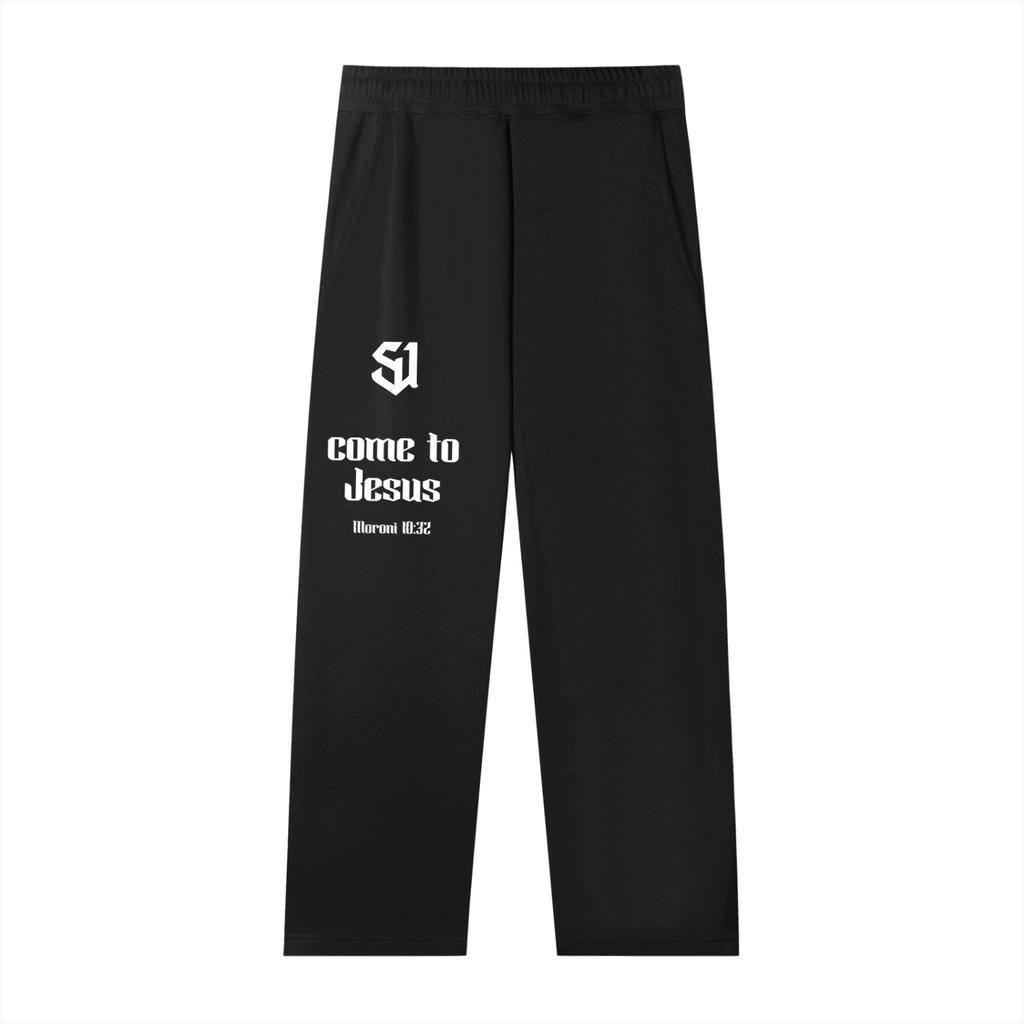 "Come to Jesus" Straight-Leg Sweatpants