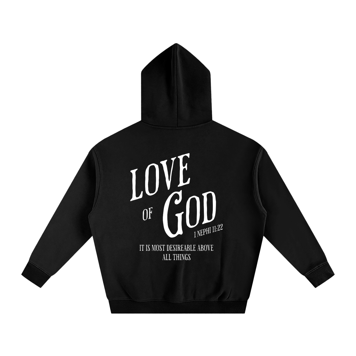 "Love of God" Oversized Fleece Hoodie