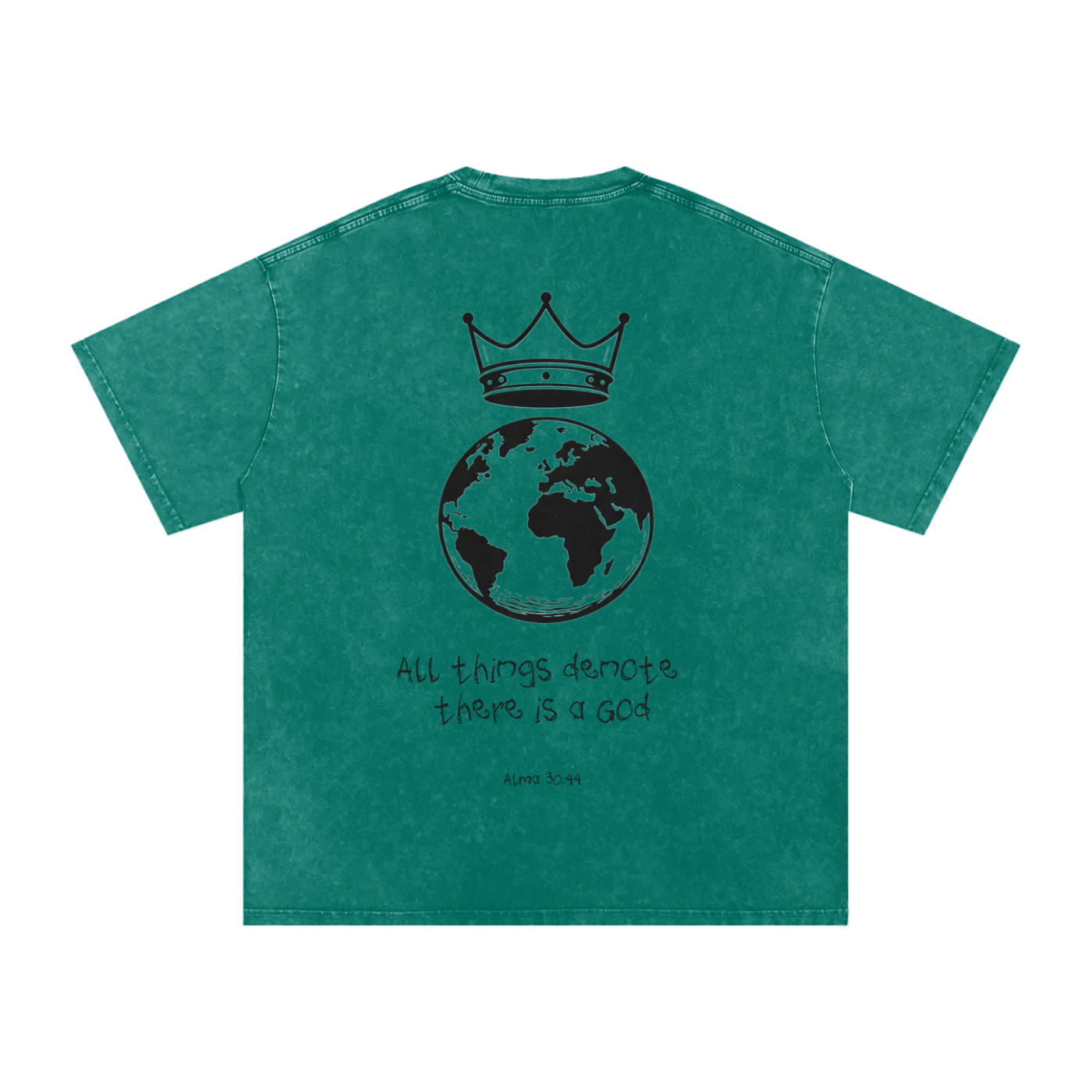 "All Things Denote There Is A God" Oversized Washed 100% Cotton Tee