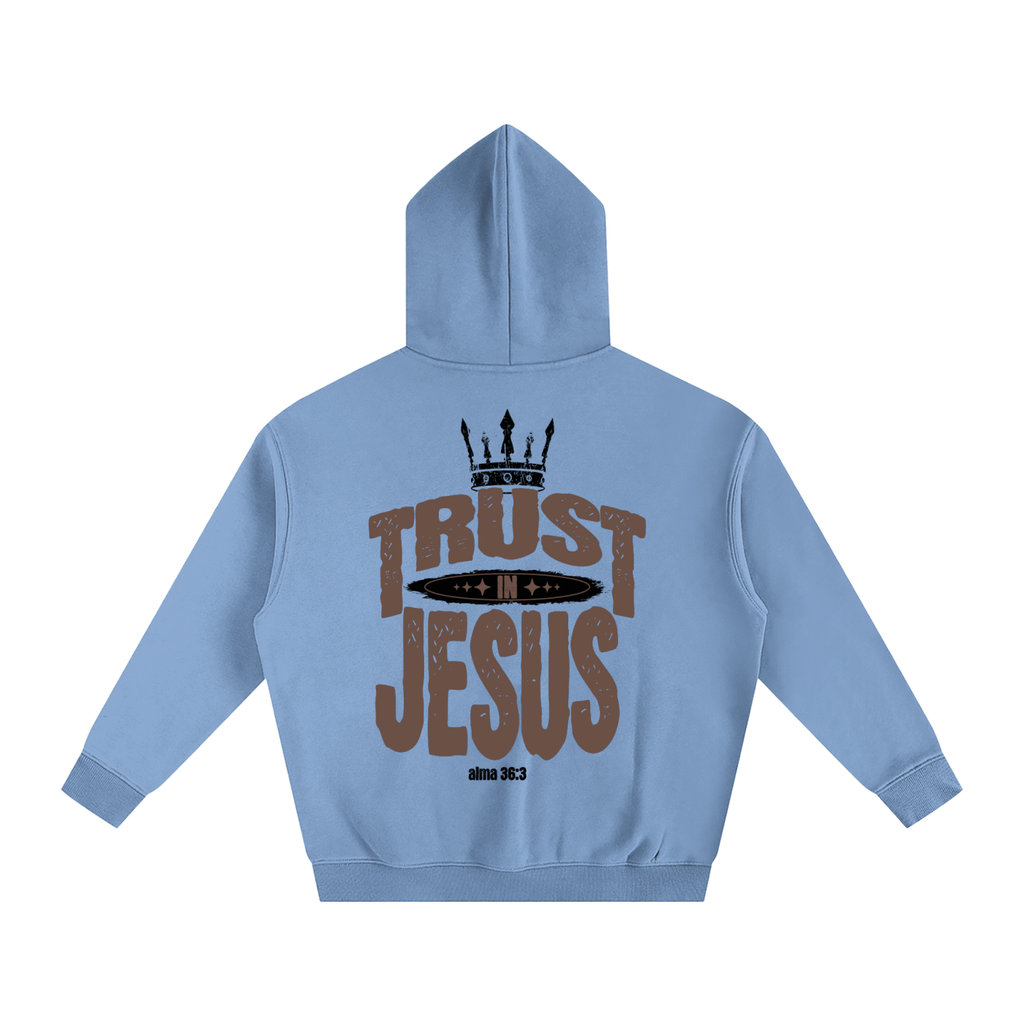 "Trust in Jesus" Oversized Fleece Hoodie