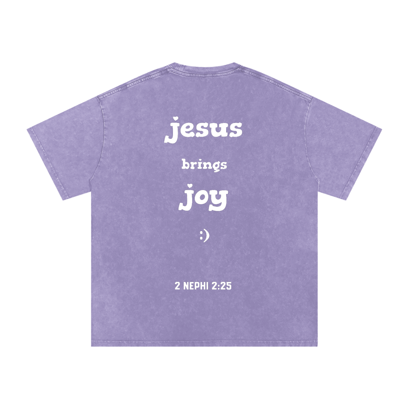 "Jesus Brings Joy" Oversized Washed 100% Cotton Tee