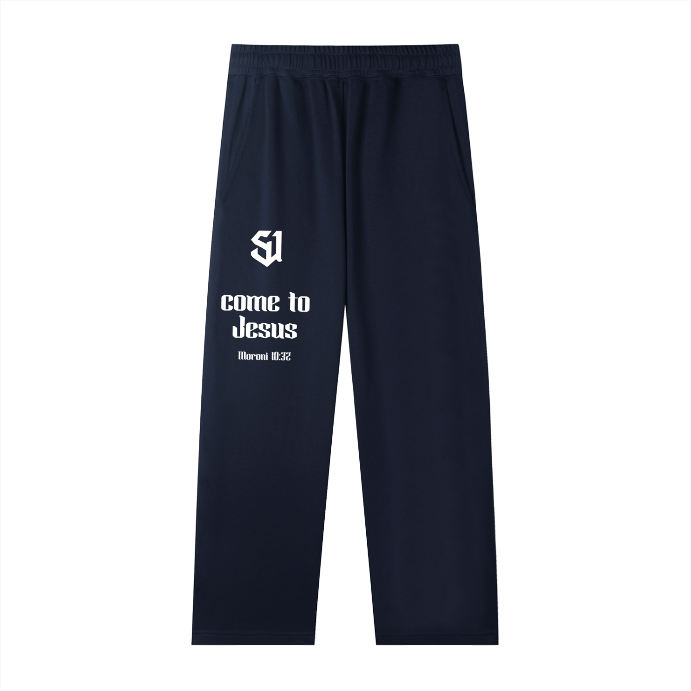 "Come to Jesus" Straight-Leg Sweatpants