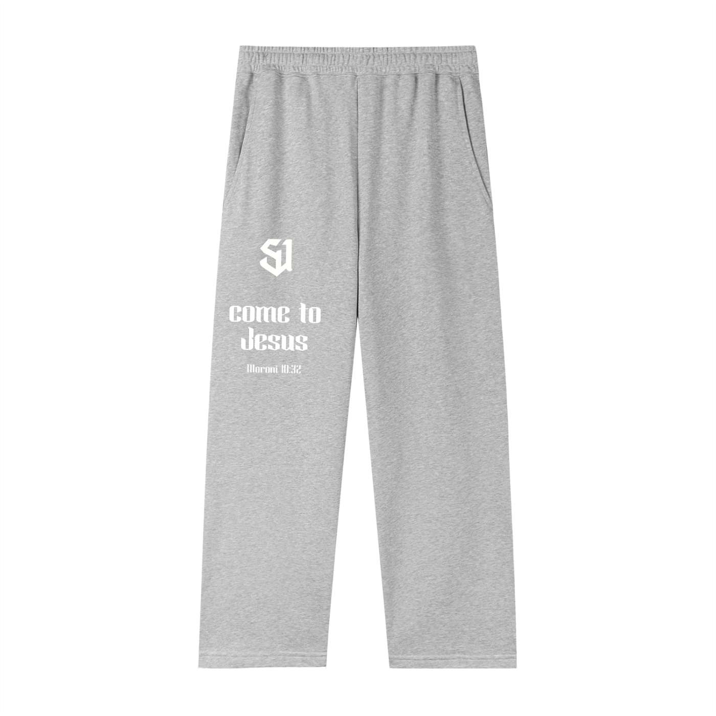 "Come to Jesus" Straight-Leg Sweatpants