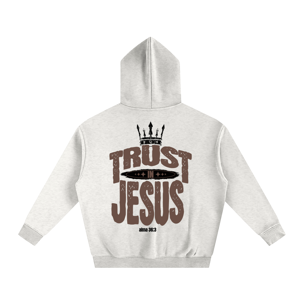 "Trust in Jesus" Oversized Fleece Hoodie