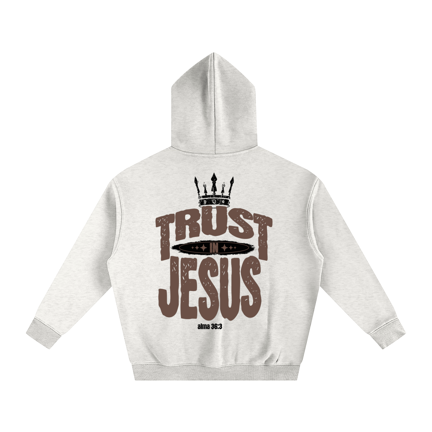 "Trust in Jesus" Oversized Fleece Hoodie