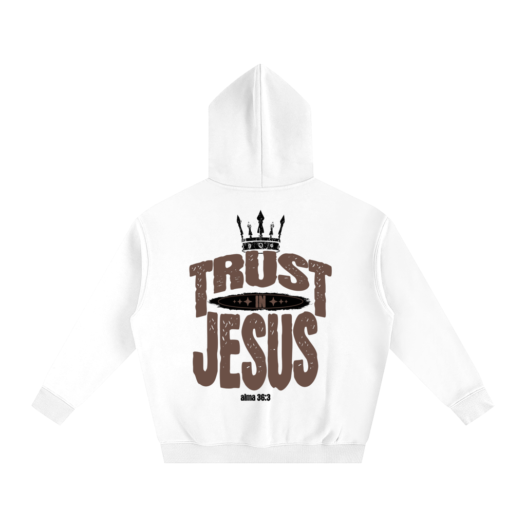 "Trust in Jesus" Oversized Fleece Hoodie