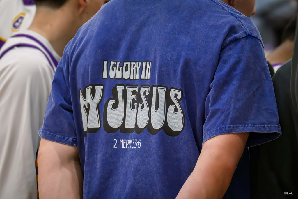 "I Glory In My Jesus" Oversized Washed 100% Cotton Tee