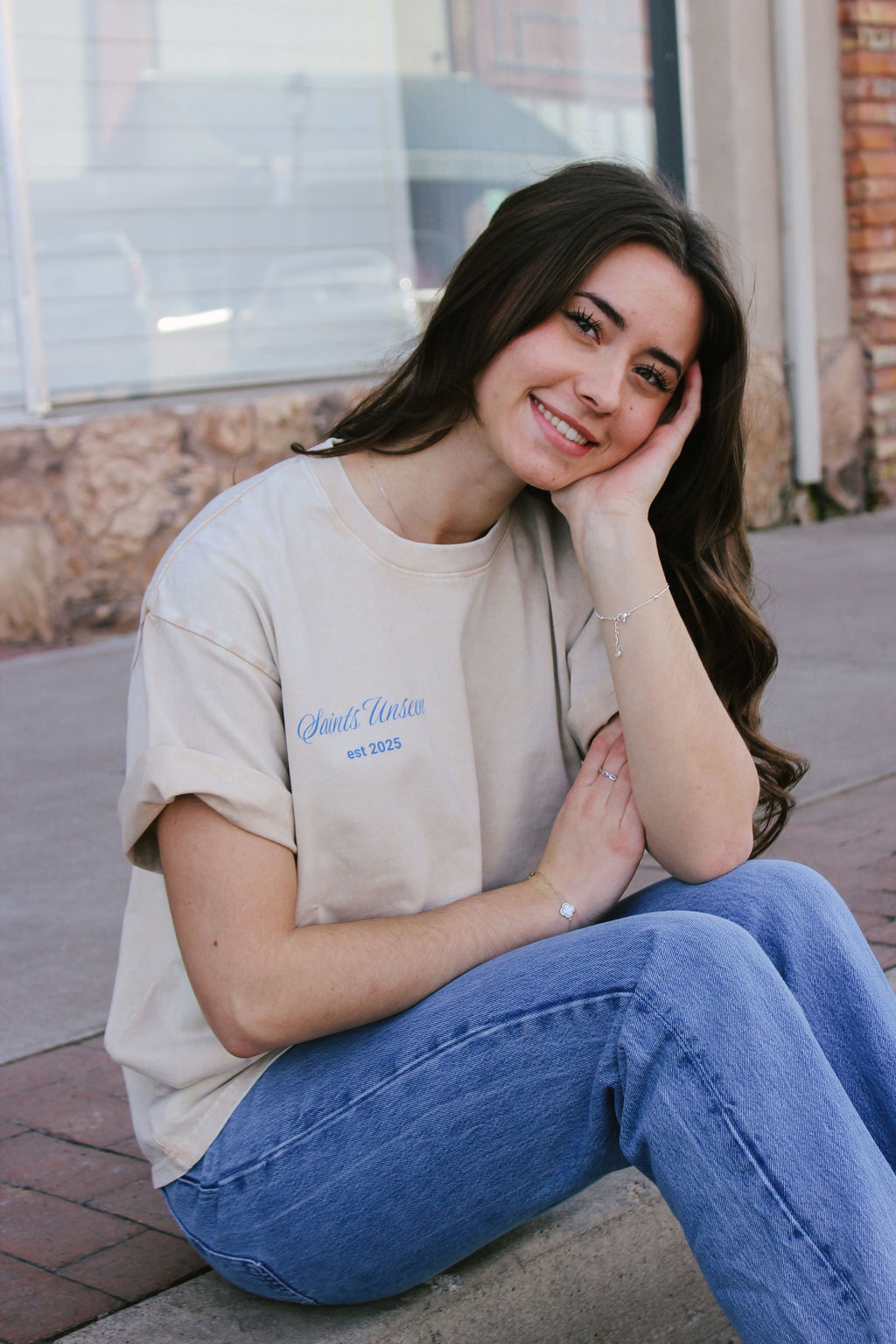 "I Will Boast Of My God" Oversized Washed 100% Cotton Tee