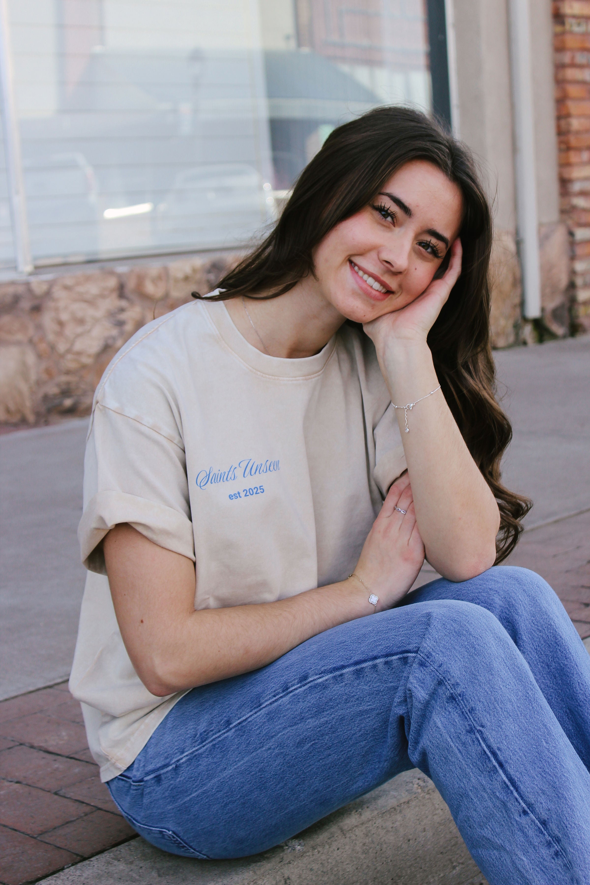 "I Will Boast Of My God" Oversized Washed 100% Cotton Tee