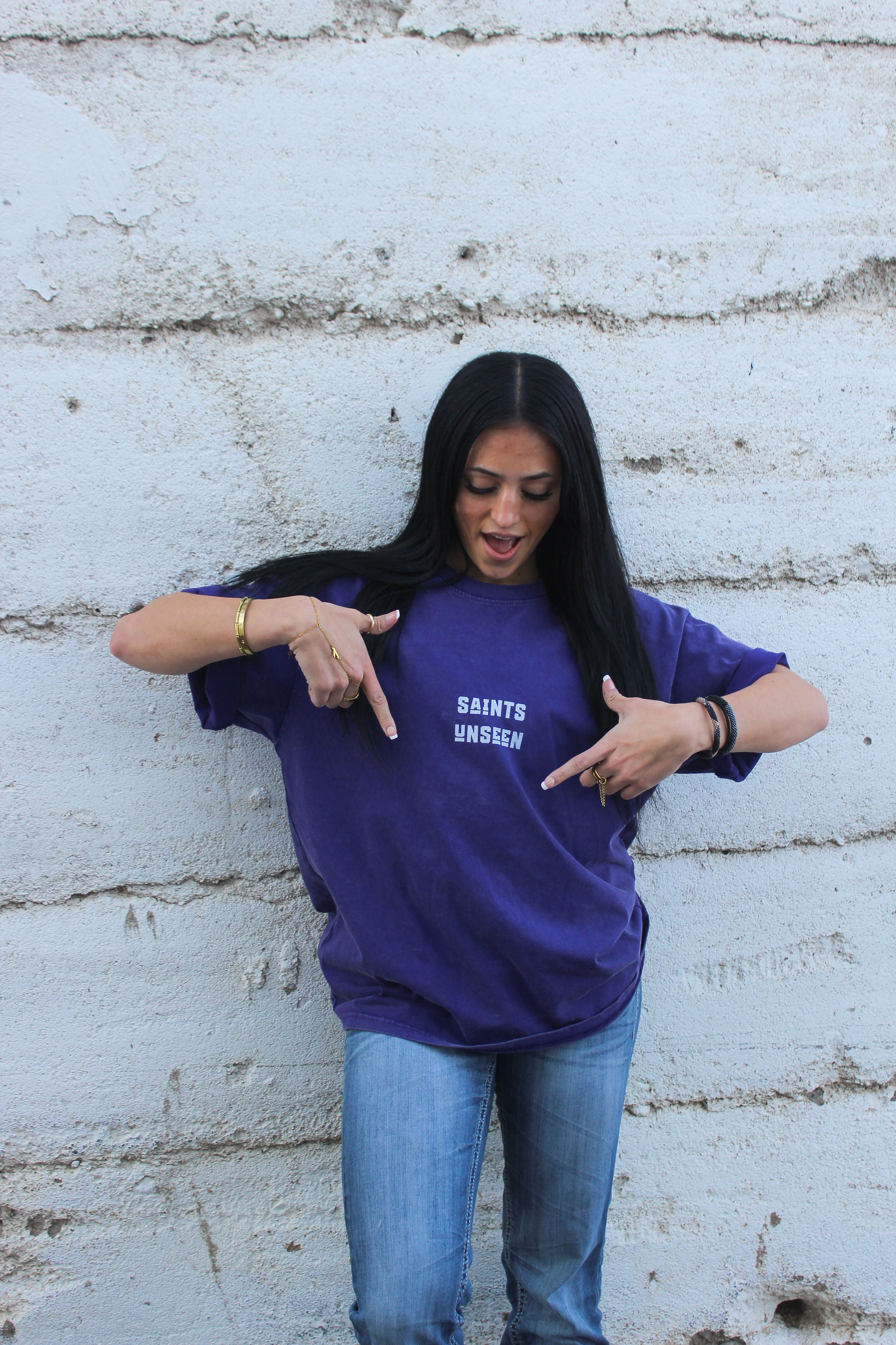"I Glory In My Jesus" Oversized Washed 100% Cotton Tee