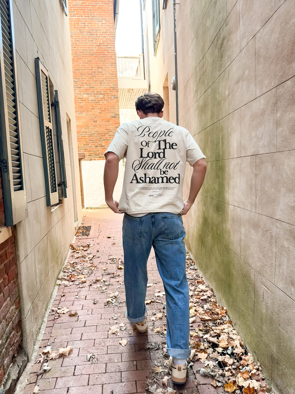 "People of the Lord Shall Not Be Ashamed" Oversized Washed 100% Cotton Tee