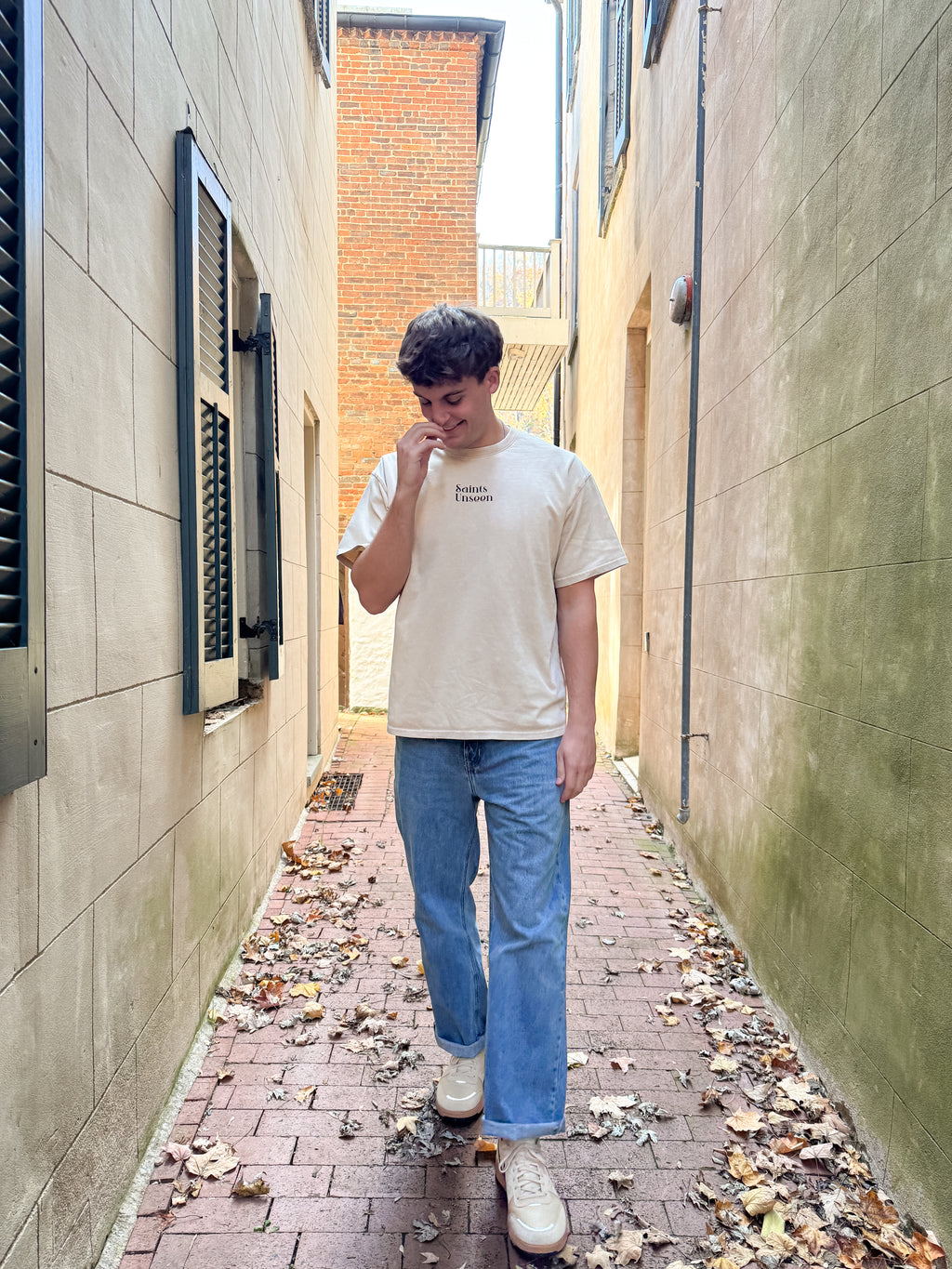 "People of the Lord Shall Not Be Ashamed" Oversized Washed 100% Cotton Tee