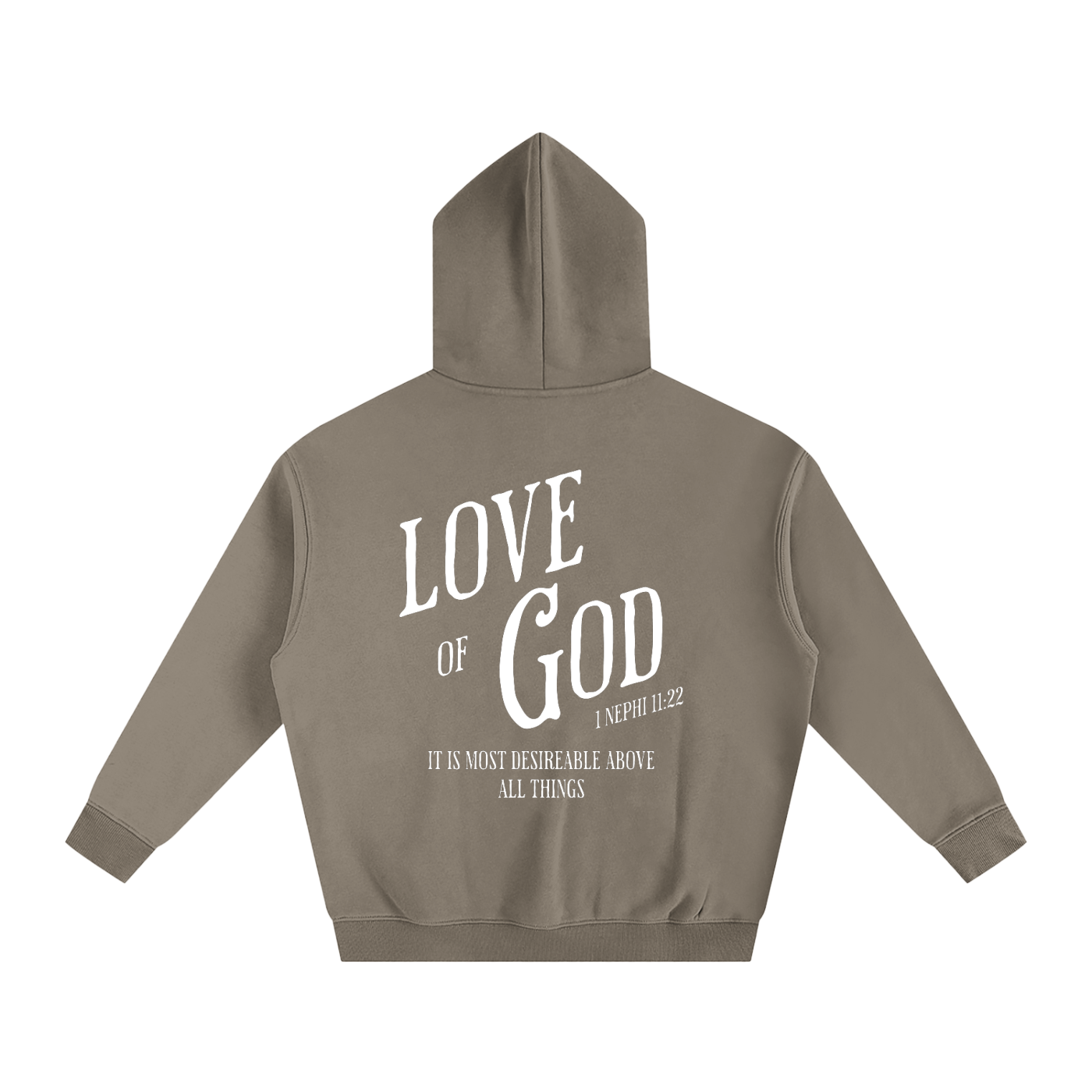 "Love of God" Oversized Fleece Hoodie