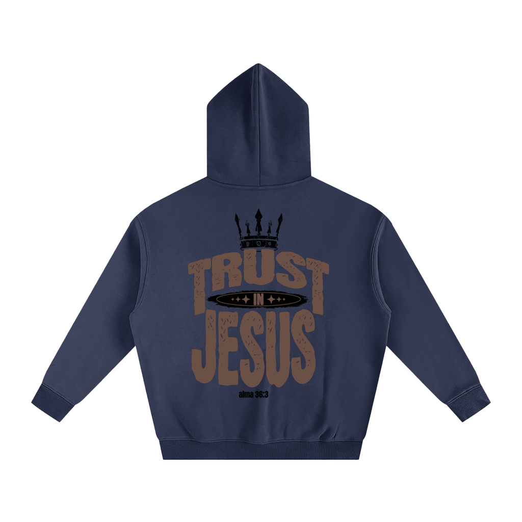 "Trust in Jesus" Oversized Fleece Hoodie