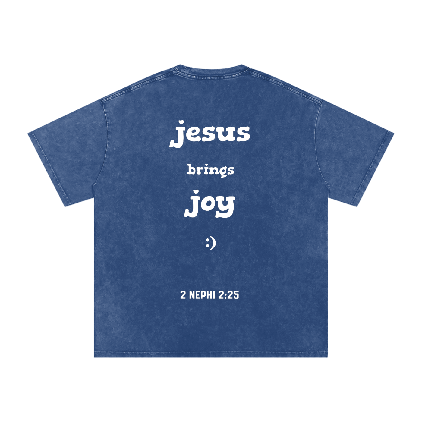 "Jesus Brings Joy" Oversized Washed 100% Cotton Tee