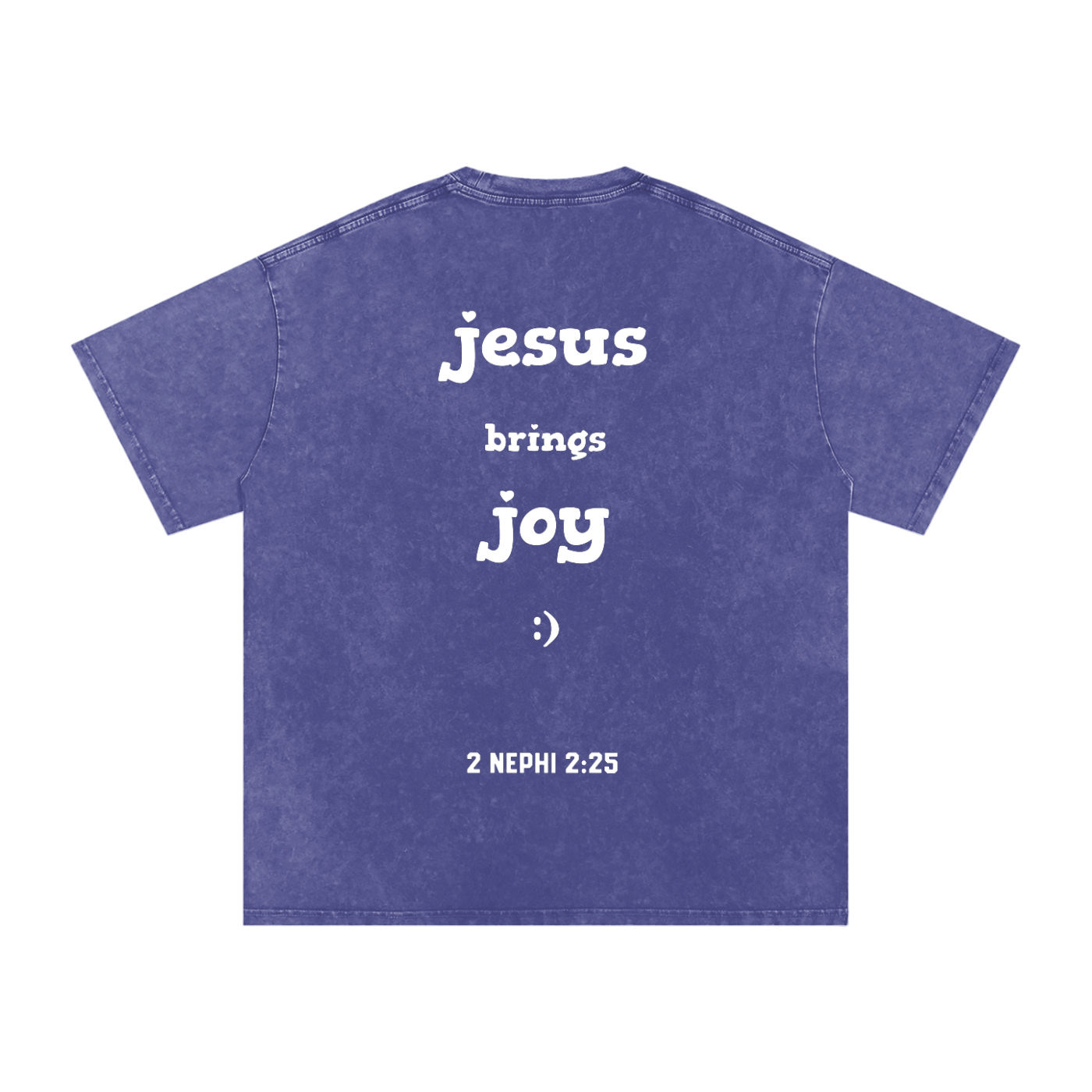 "Jesus Brings Joy" Oversized Washed 100% Cotton Tee