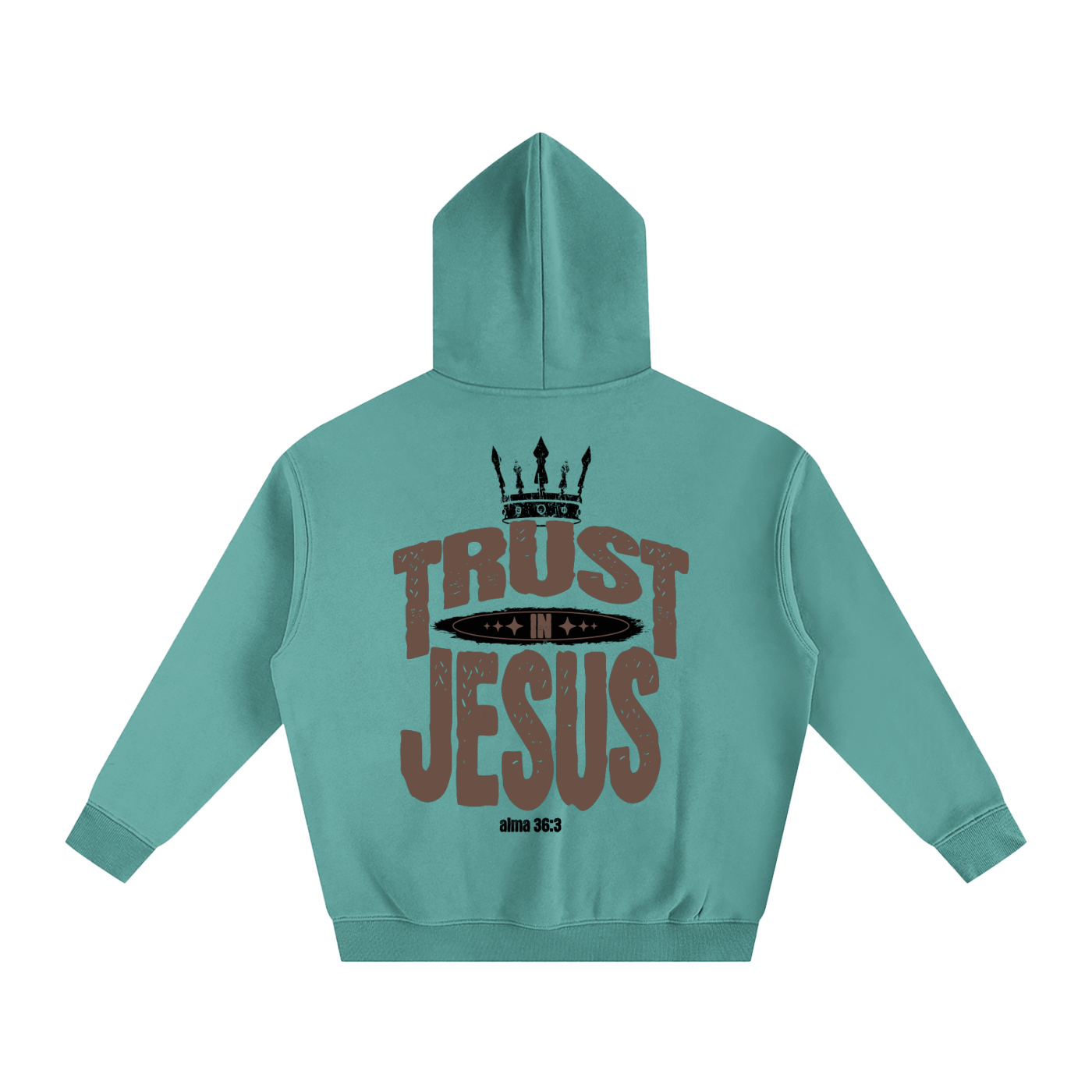"Trust in Jesus" Oversized Fleece Hoodie