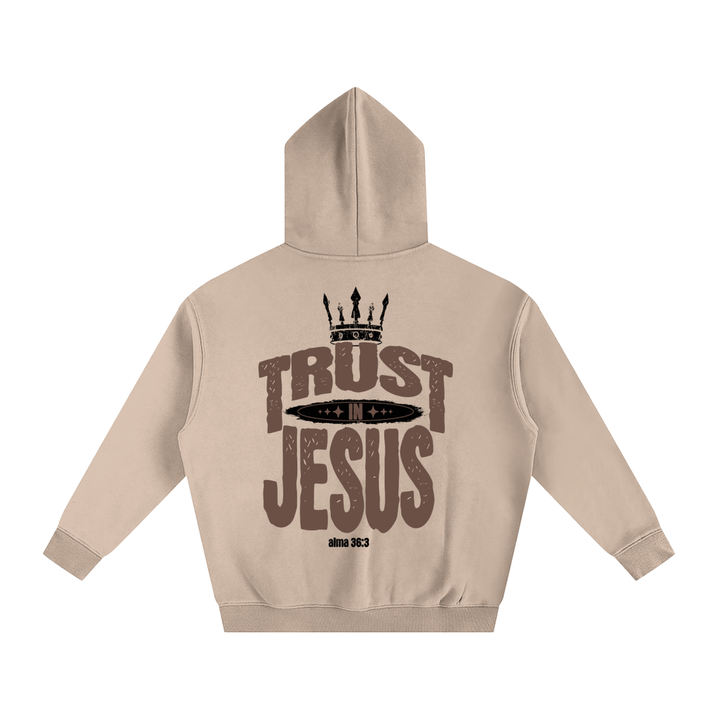 "Trust in Jesus" Oversized Fleece Hoodie