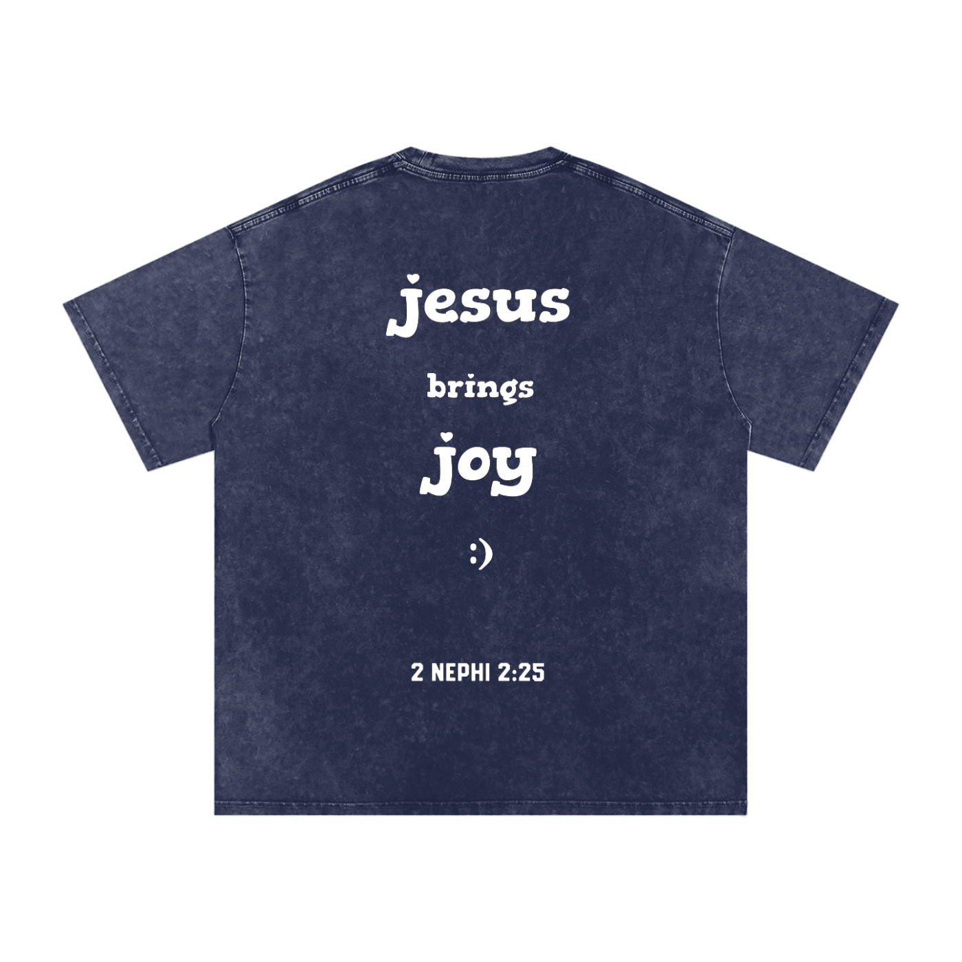 "Jesus Brings Joy" Oversized Washed 100% Cotton Tee