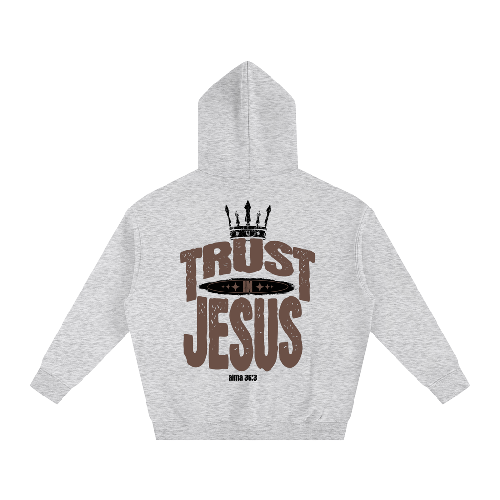 "Trust in Jesus" Oversized Fleece Hoodie