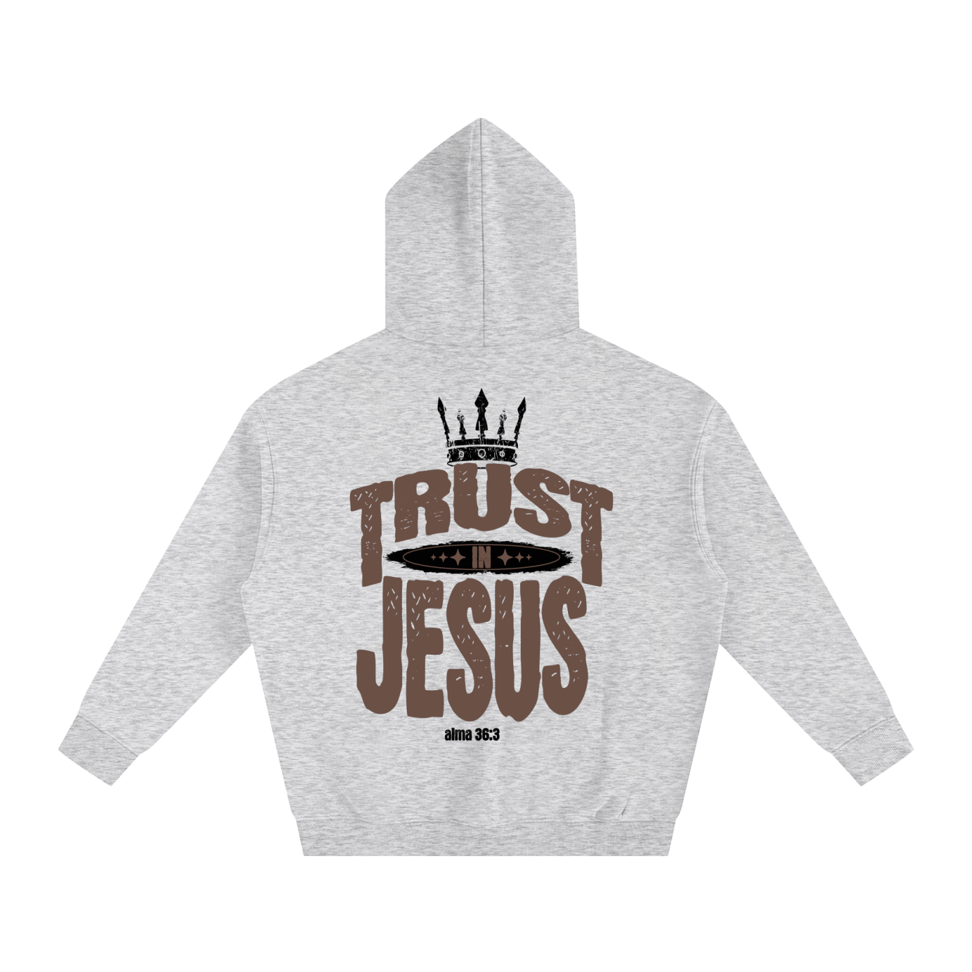 "Trust in Jesus" Oversized Fleece Hoodie